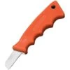 Bear & Son 4660 Cushion Grip Fixed Blade Knife With Finger Groove Blaze Orange Kraton Handle -Knife Sale Store 112770 112800