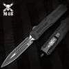 M48 Spear Point Automatic OTF Knife - Stainless Steel Blade, TPU Handle, Slide Trigger, Pocket Clip - Closed 5 3/4" 2 M48 Spear Point Automatic OTF Knife - Stainless Steel Blade, TPU Handle, Slide Trigger, Pocket Clip - Closed 5 3/4" -Knife Sale Store A04 UC3548