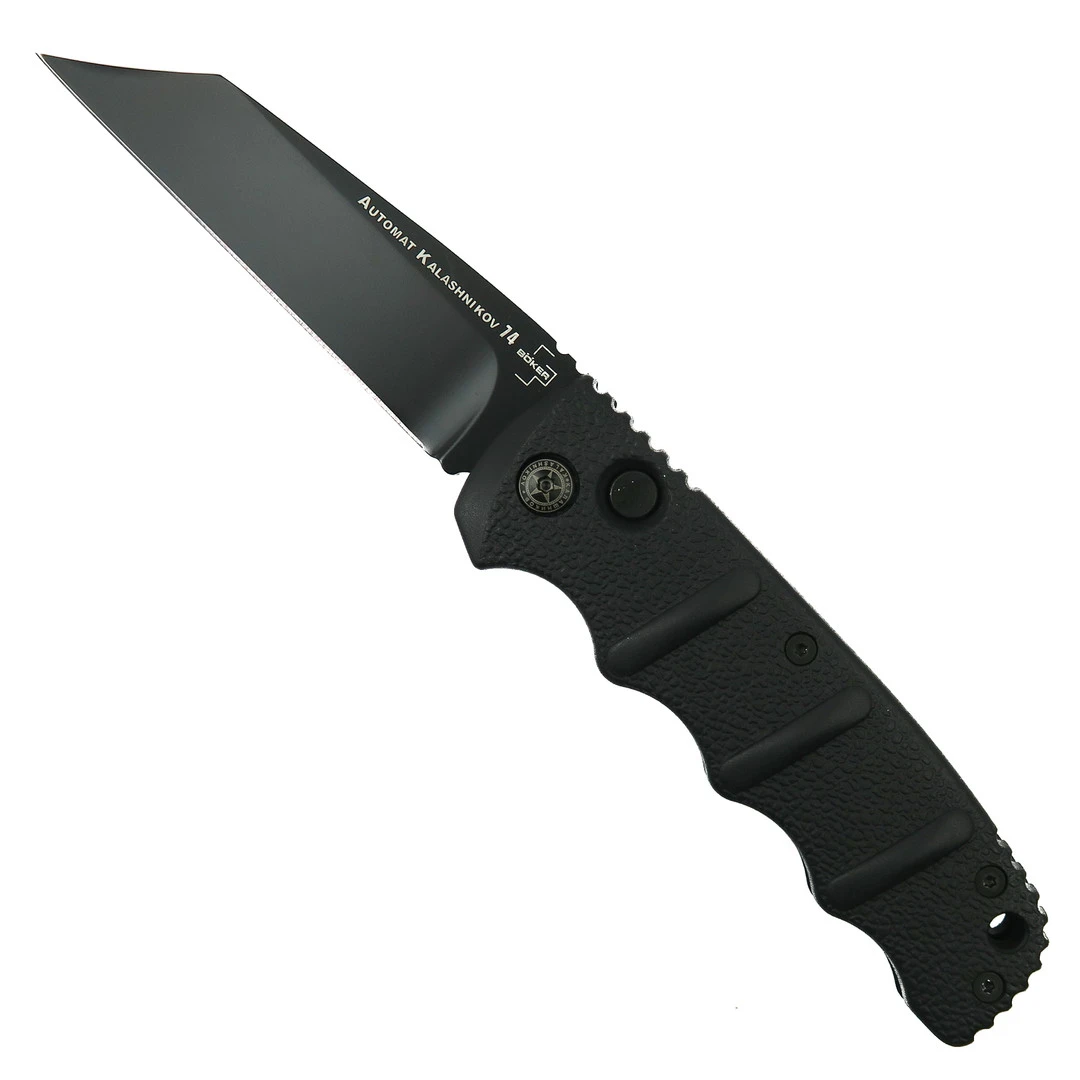 Boker Kalashnikov Wharncliffe Auto Knife, D2 Black Blade 3 Boker Kalashnikov Wharncliffe Auto Knife, D2 Black Blade
