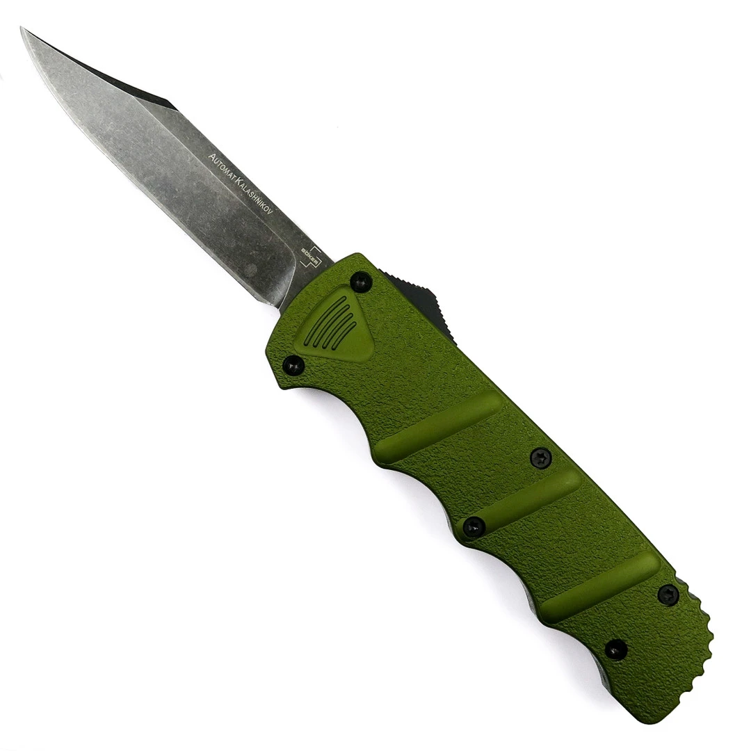 Boker Plus Exclusive OD Green Kalashnikov OTF Auto Knife, D2 Blade 3 Boker Plus Exclusive OD Green Kalashnikov OTF Auto Knife, D2 Blade