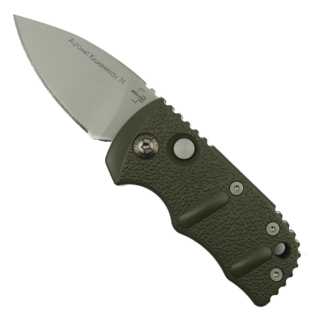Boker OD Green Sub Kalashnikov Auto Knife, 1.95" Bead Blast Blade 3 Boker OD Green Sub Kalashnikov Auto Knife, 1.95" Bead Blast Blade