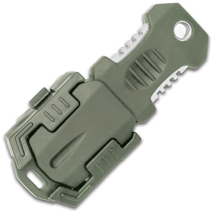 SHTF Tactical MOLLE Shiv - Stainless Steel Blade, Rubber Overmolded Handle, Plastic Webbing Adapter, Lanyard Hole - 2 1/2” Length 4 SHTF Tactical MOLLE Shiv - Stainless Steel Blade, Rubber Overmolded Handle, Plastic Webbing Adapter, Lanyard Hole - 2 1/2” Length - Image 2