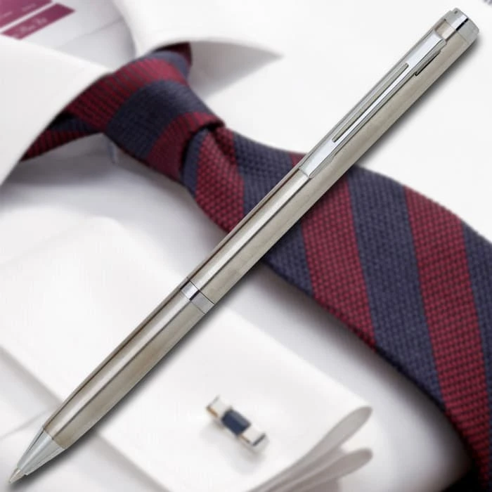 United Cutlery Silver Ink Pen Knife 4 United Cutlery Silver Ink Pen Knife - Image 2