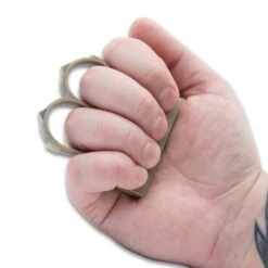 Trench Bottle Opener - One-Piece Antique Brass Finished Construction - Dimensions 3”X 2 3/4” -Knife Sale Store D17 BK5847