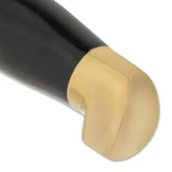 Timber Wolf Indus Valley Bowie Knife And Sheath - Stainless Steel Blade, Black Buffalo Horn Handle, Brass Pommel - Length 16” -Knife Sale Store D17 TW1252