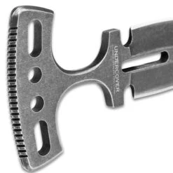 United Cutlery Undercover Stonewashed Magnum Push Dagger - One-Piece Stainless Steel Construction, Double-Edged Blade, No-Slip Grip -Knife Sale Store D17 UC1488SW