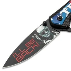 Trump 2024 Pocket Knife - 3D Printed Stainless Steel Blade, Titanium Coated Aluminum And Wood Handle -Knife Sale Store D19 BK5730