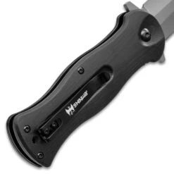 Shinwa Ganjo Black G10 Pocket Knife - 3Cr13 Stainless Steel Blade, Black G10 Handle Scales, Ball Bearing, Pocket Clip -Knife Sale Store D19 KZ1028