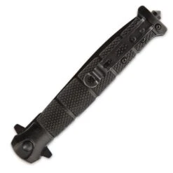 USMC Blackout Combat Stiletto - Assisted Opening Pocket Knife - Officially Licensed 7 USMC Blackout Combat Stiletto - Assisted Opening Pocket Knife - Officially Licensed -Knife Sale Store D19 UC3232