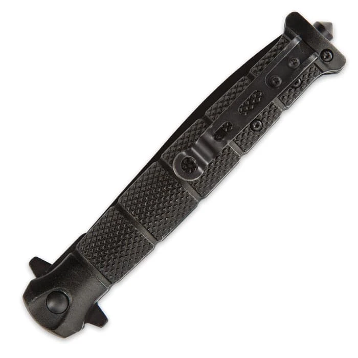 USMC Blackout Combat Stiletto - Assisted Opening Pocket Knife - Officially Licensed 5 USMC Blackout Combat Stiletto - Assisted Opening Pocket Knife - Officially Licensed - Image 3