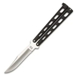 Bear & Son Butterfly Knife Black Die Cast Handle -Knife Sale Store D49 BC1165