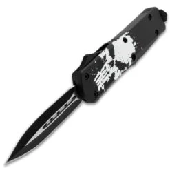 Executioner Double Action Automatic OTF Knife - Stainless Steel Blade, TPR Handle, Glassbreaker - Closed 5 1/2” 9 Executioner Double Action Automatic OTF Knife - Stainless Steel Blade, TPR Handle, Glassbreaker - Closed 5 1/2” -Knife Sale Store E04 BK5921