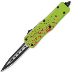 Zombie Apocalypse OTF Automatic Knife And Sheath - Stainless Steel Blade, Metal Handle - Length 7" 9 Zombie Apocalypse OTF Automatic Knife And Sheath - Stainless Steel Blade, Metal Handle - Length 7" -Knife Sale Store E04 VB1870