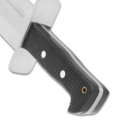 Bad To The Bone™ Behemoth Bowie Knife And Sheath - J2 Stainless Steel Blade, TPU Handle Scales, Stainless Steel Pins - Length 20" -Knife Sale Store E17 BK5986