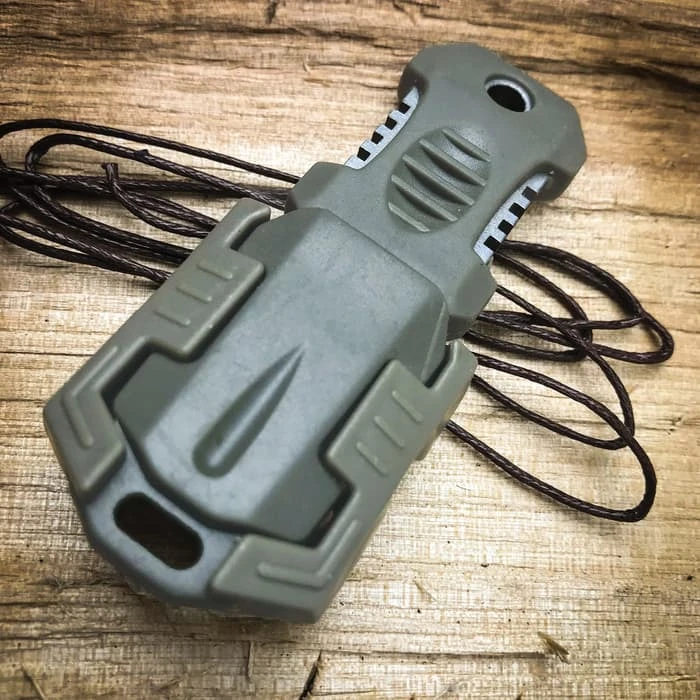 SHTF Tactical MOLLE Shiv - Stainless Steel Blade, Rubber Overmolded Handle, Plastic Webbing Adapter, Lanyard Hole - 2 1/2” Length 9 SHTF Tactical MOLLE Shiv - Stainless Steel Blade, Rubber Overmolded Handle, Plastic Webbing Adapter, Lanyard Hole - 2 1/2” Length - Image 7