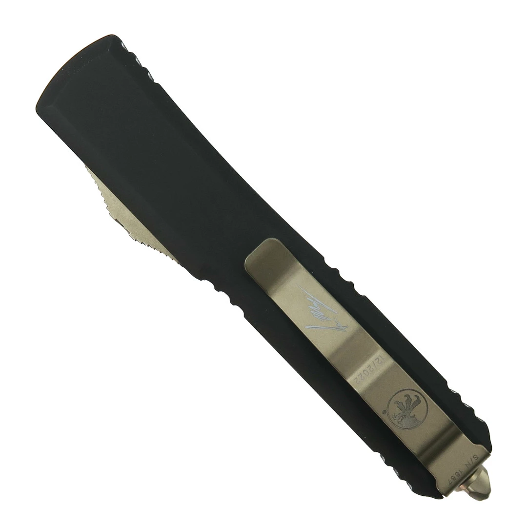 Microtech Signature Series Warhound Ultratech OTF, Bronzed Blade 4 Microtech Signature Series Warhound Ultratech OTF, Bronzed Blade - Image 2