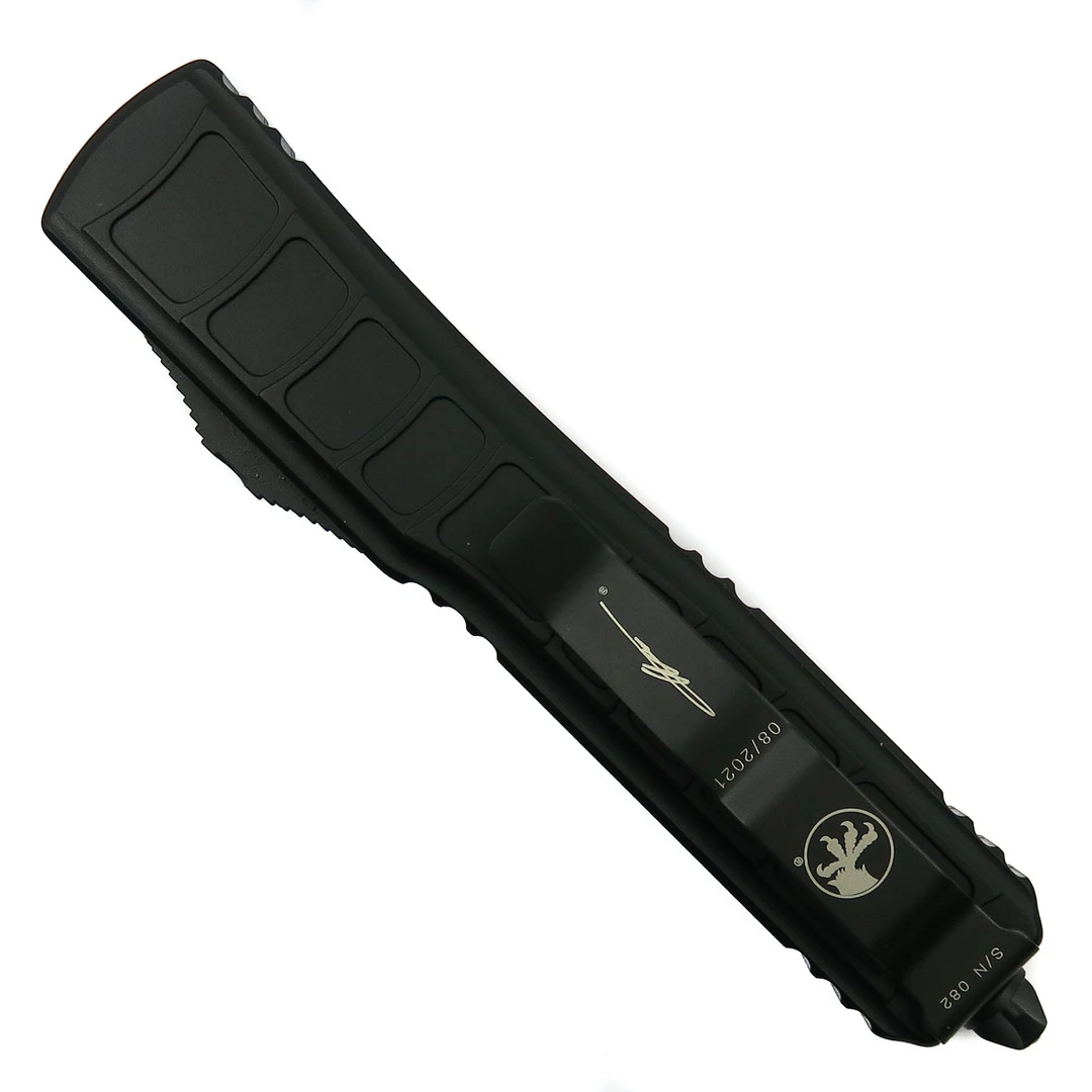 Microtech Signature Series Ultratech II OTF Knife, Black Dagger Blade 4 Microtech Signature Series Ultratech II OTF Knife, Black Dagger Blade - Image 2