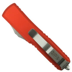 Microtech Orange UTX-85 OTF Auto Knife, Stonewash Tanto Blade -Knife Sale Store MT233 10OR 1 16158.1661524893